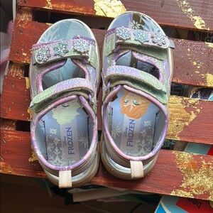 Disney Frozen Sandals - Purple and Green